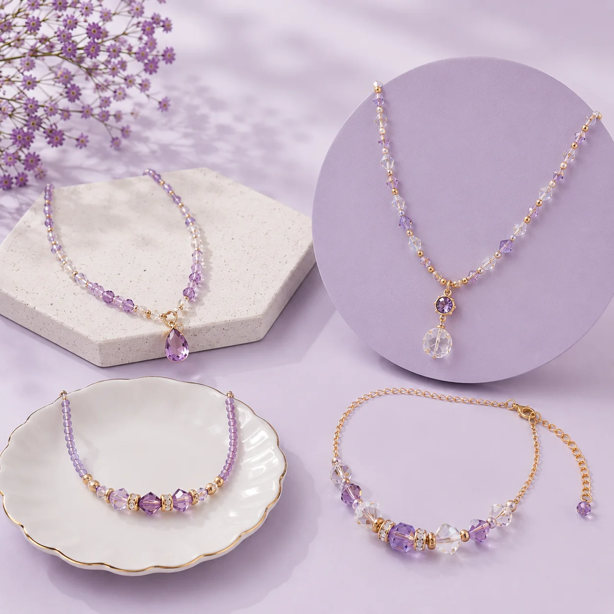 Beads & Crystal Necklaces